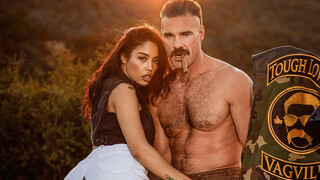 Sunset ride up in the hills with a pussy wrapped - Vanessa Sky