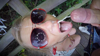 Outdoor anal sex with kinky european wife