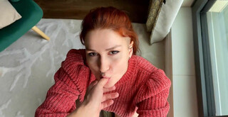 Risky anal on POV camera near the window in British citie